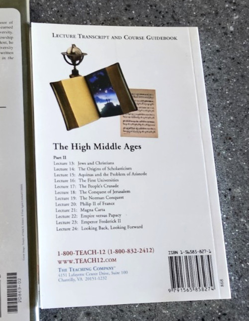 Great Courses: High Middle Ages Parts 1 & 2 Dvds, Guides & Transcripts Daileader