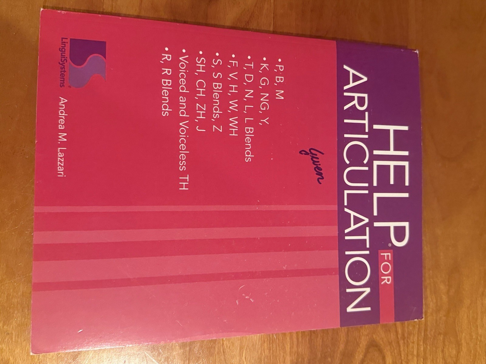 1998 Linguisystems HELP for ARTICULATION 1998 Vintage Exceptional condition