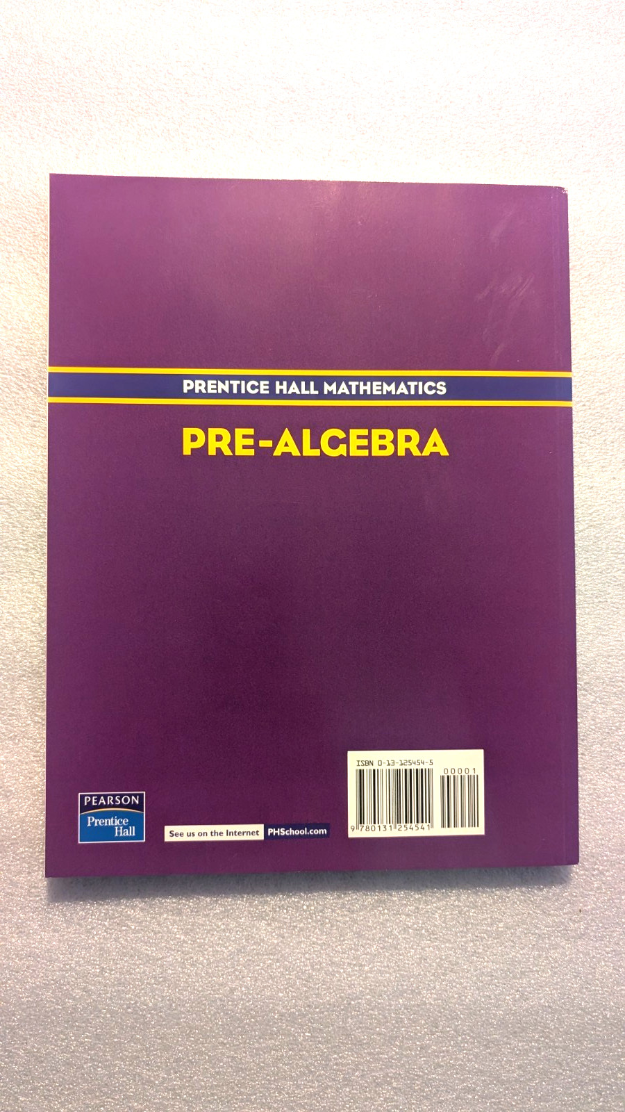PRE-ALGEBRA MATHEMATICS STUDY GUIDE & PRACTICE WORKBOOK BRAND NEW FREE SHIP
