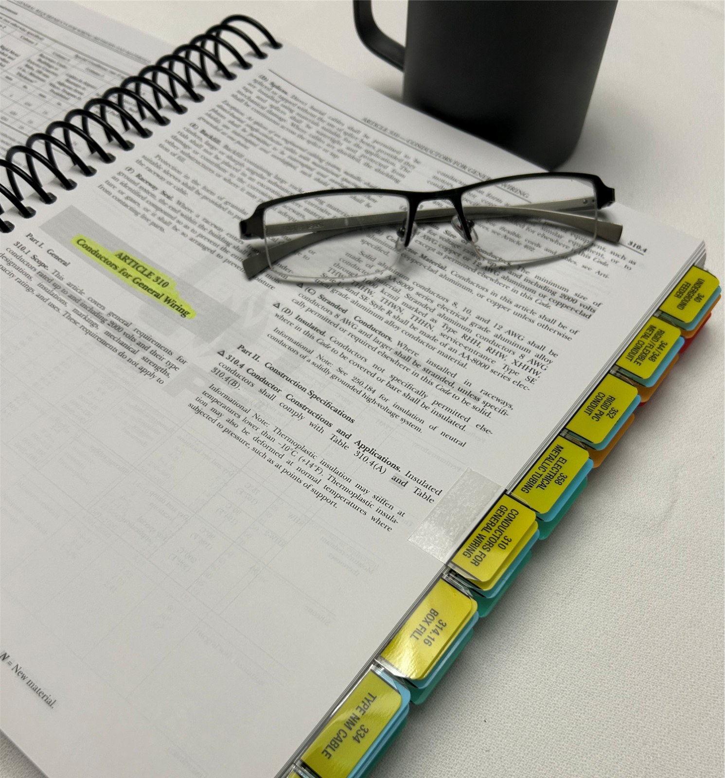 Highlighted and Tabbed NFPA 70 NEC National Electrical Code 2020 Spiralbound