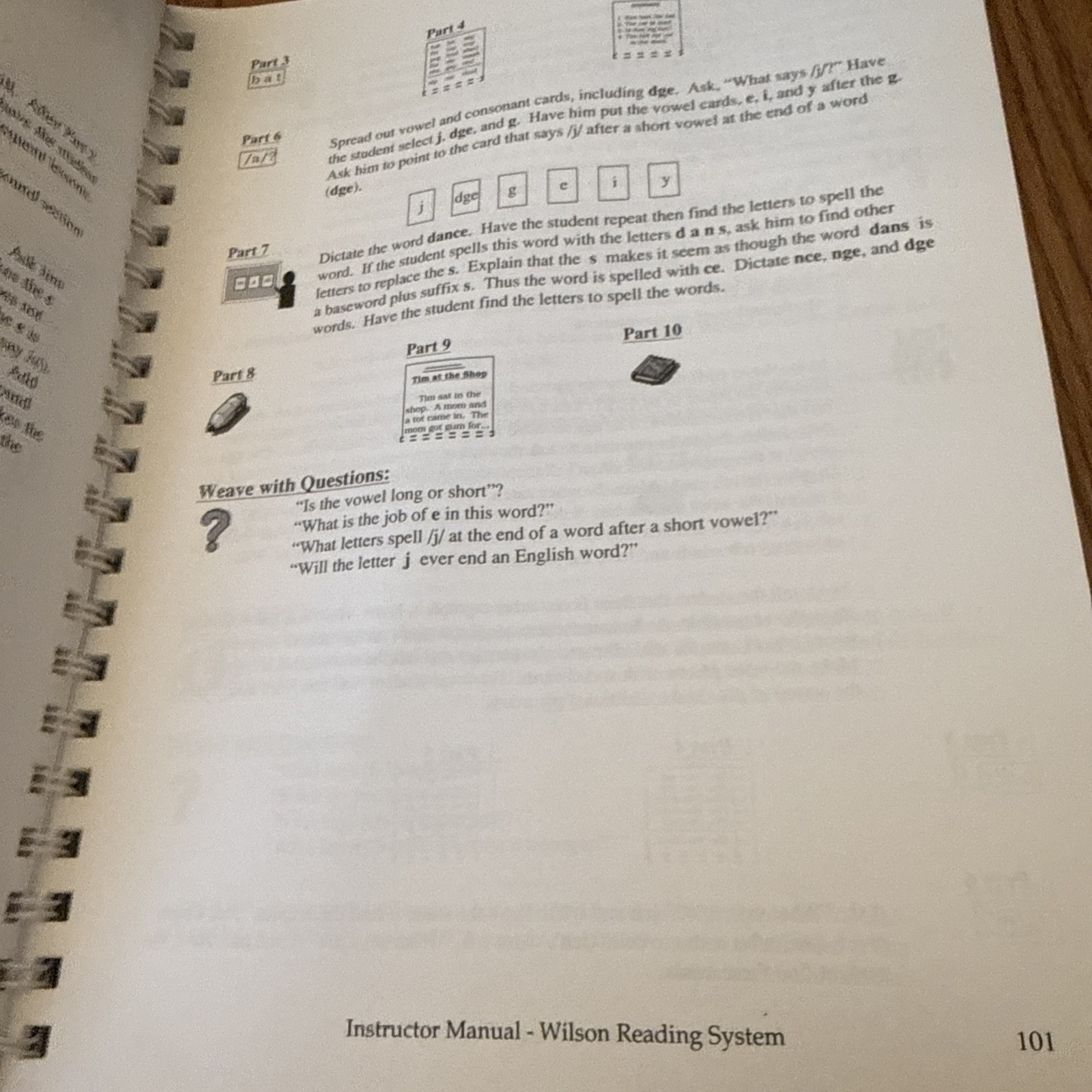 INSTRUCTOR MANUAL (WILSON READING SYSTEM) By Barbara A Wilson