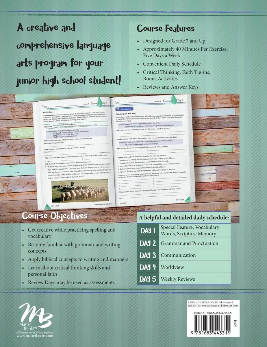 New LANGUAGE LESSONS FOR A LIVING EDUCATION Level 7 Master Books Homeschool