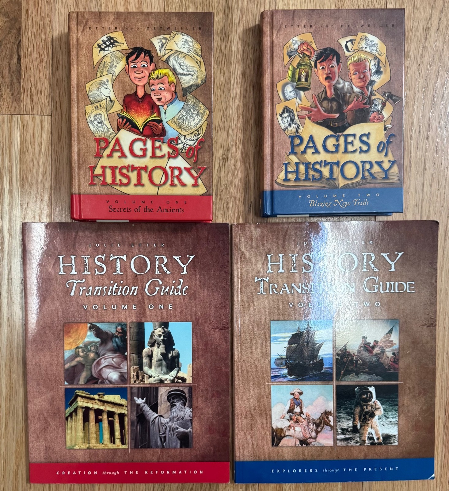 Veritas Press Pages of History Volume 1 & 2 & Student Guides