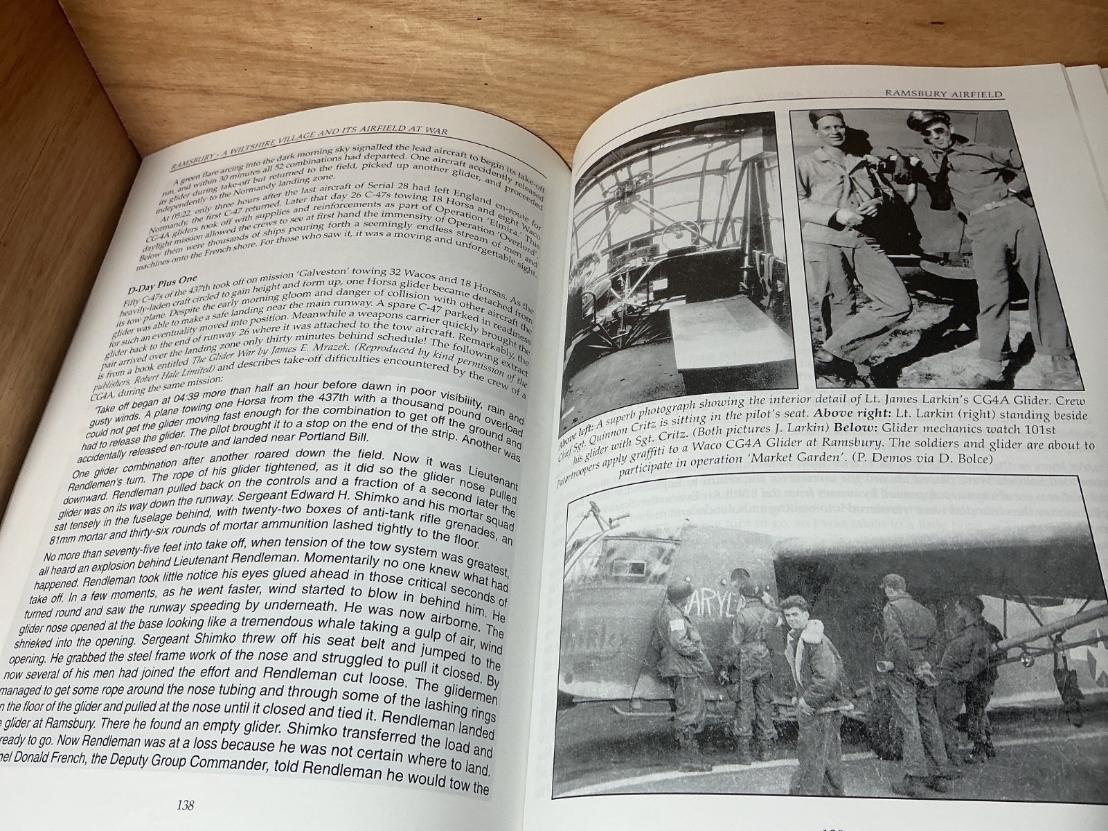 Ramsbury at War Wiltshire Roger Day Band of Brothers 101st Airborne Division VGC