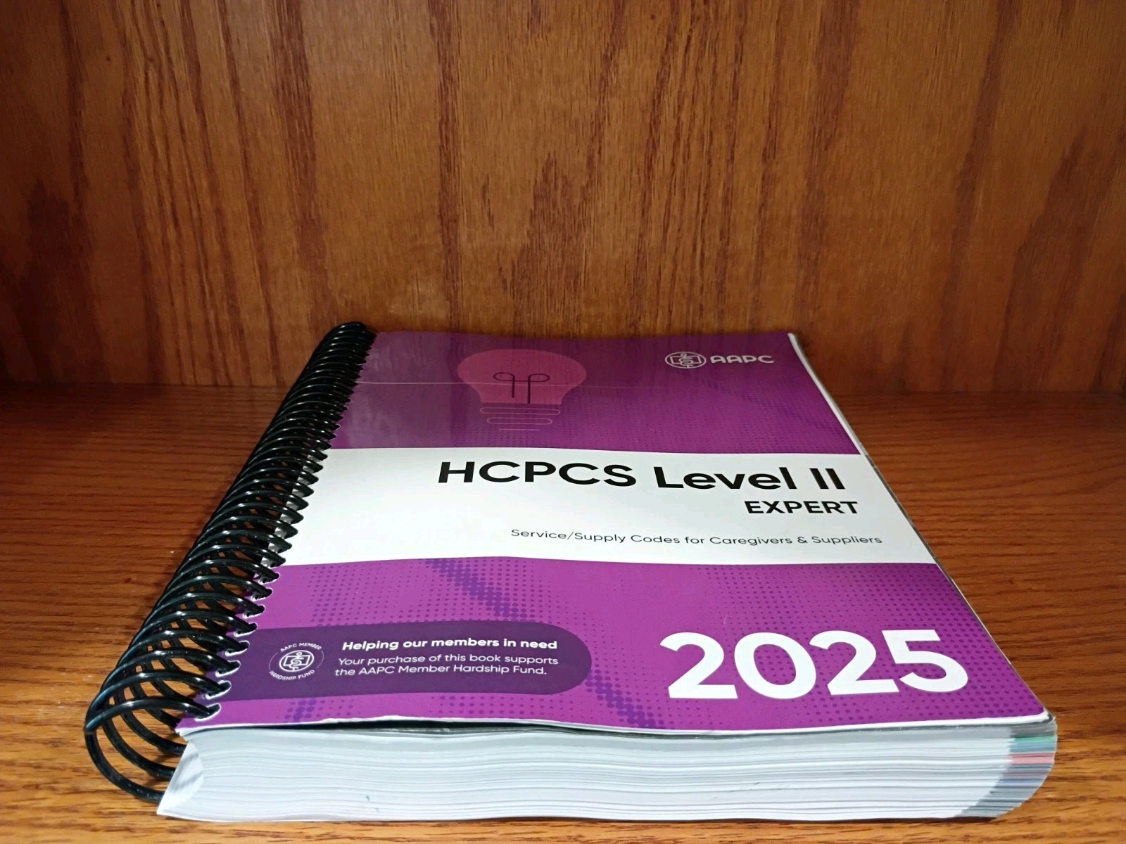 AAPC HCPCS Level II Expert 2025 Spiral Textbook Medical Coding English