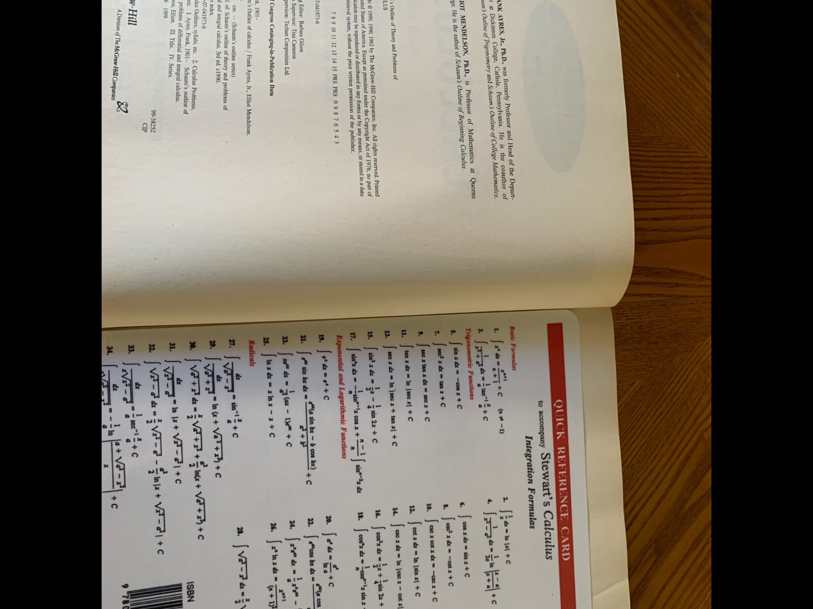 Schaum’s Outline Ser.: Schaum’s Outline of Calculus by Elliott Mendelson, Frank