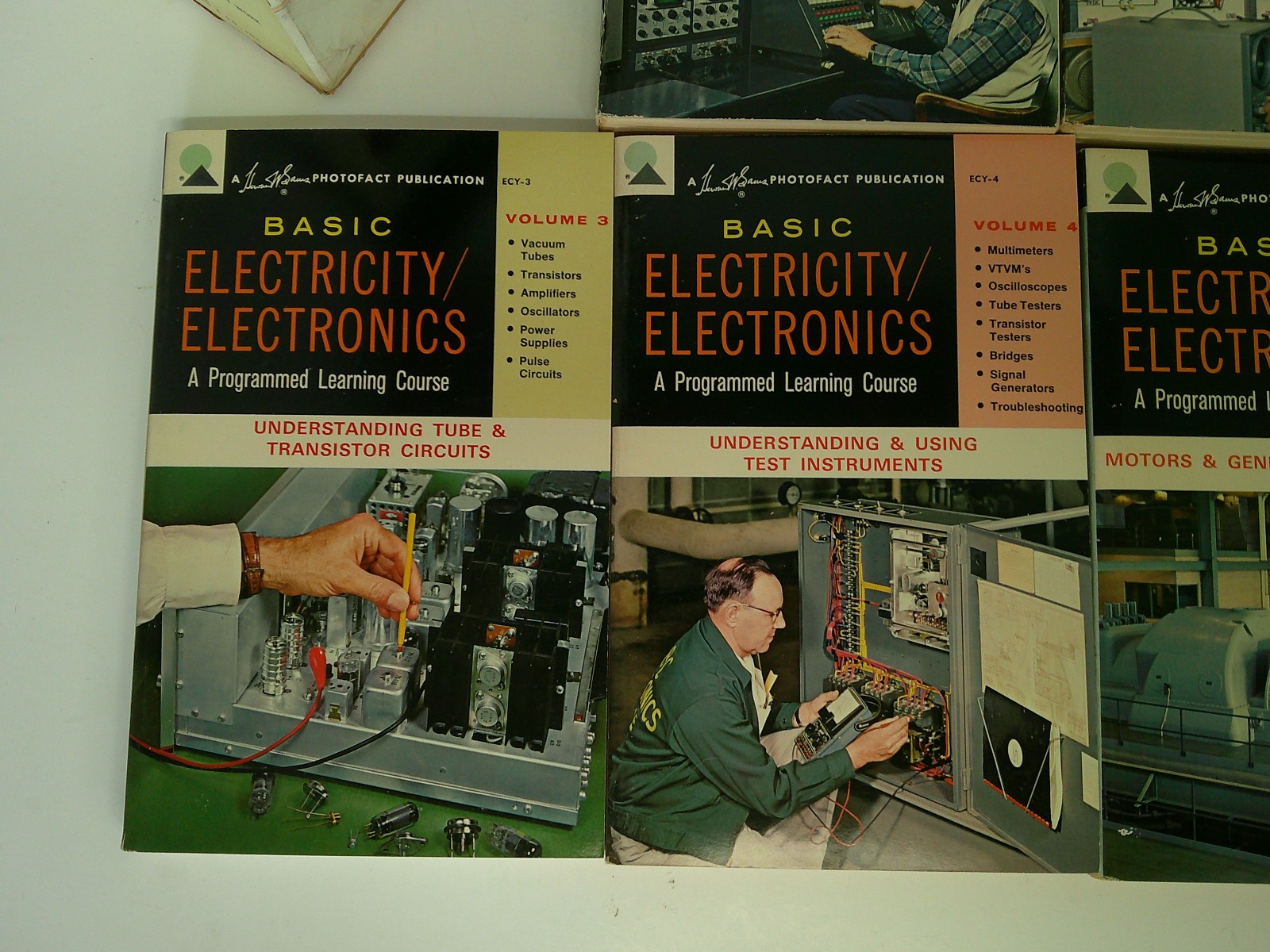 Vintage 5 Volume Howard W Sams & Co 1964 Basic Electricity/Electronics Book Set