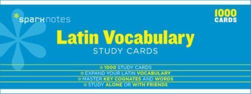Sparknotes Study Cards Ser.: Latin Vocabulary SparkNotes Study Cards by …