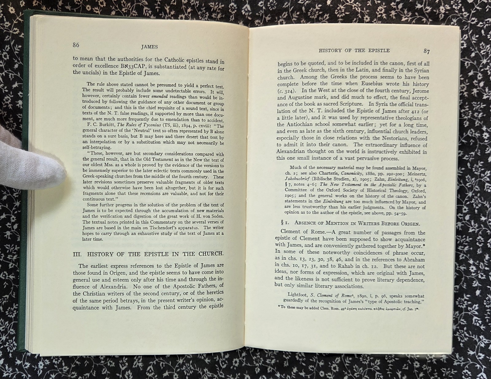 The Book Of St. James, The International Critical Commentary James Ropes 1978 HC
