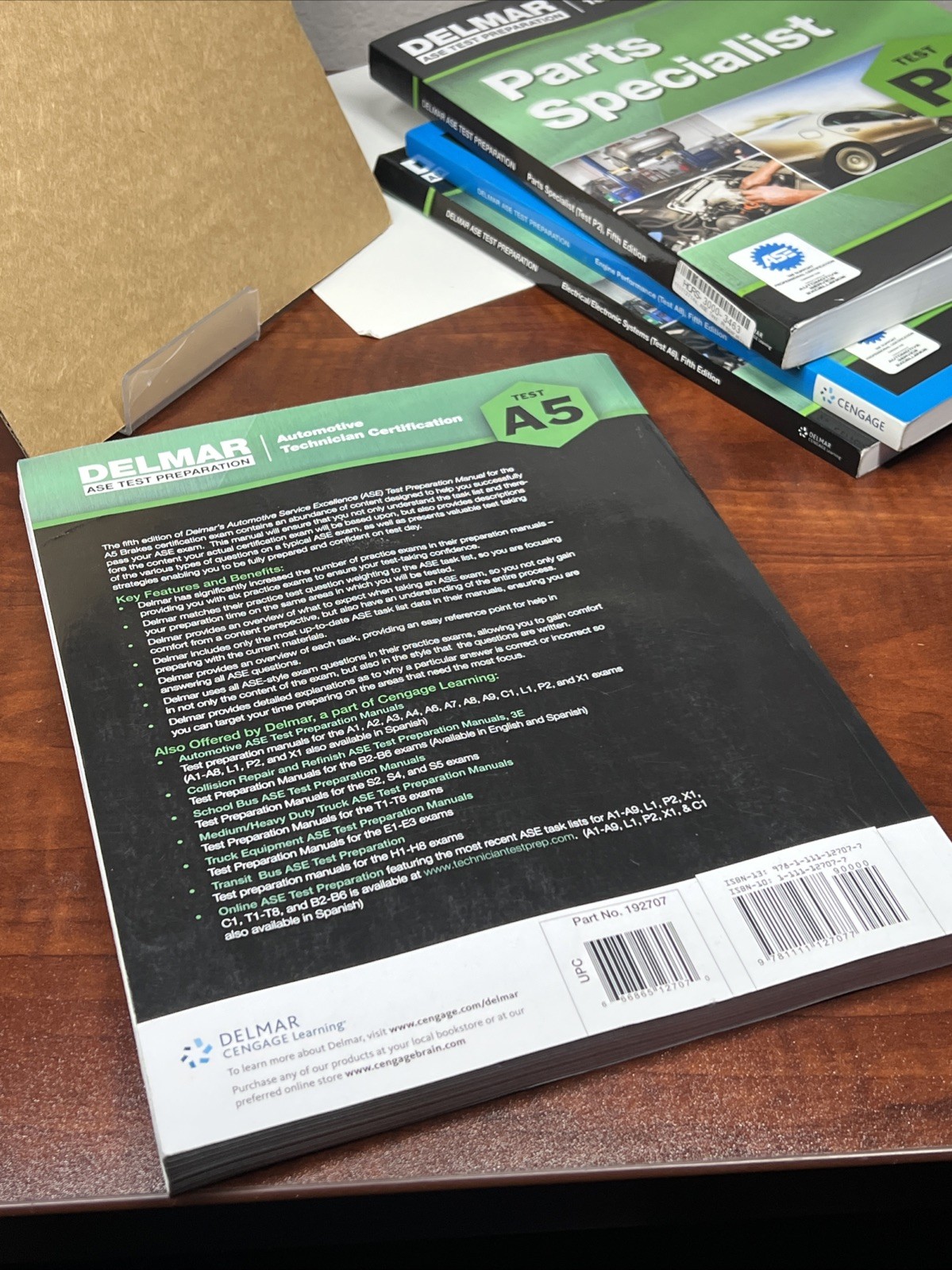 Clean Pages ASE Test Preparation – A5 Brakes (Delmar ASE Test Preparation Series