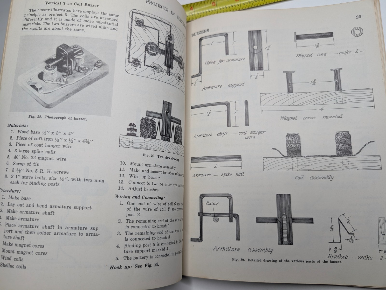 Vtg Teacher Copy Projects in Electricity Book Merle Collings Industrial Arts Lab