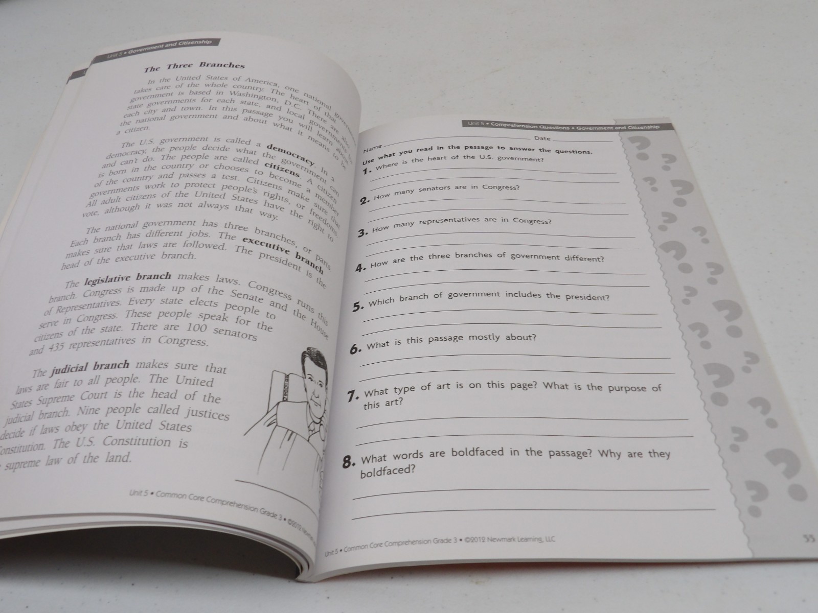 NEW – Newmark Learning Grade 3 Common Core Comprehension Aid