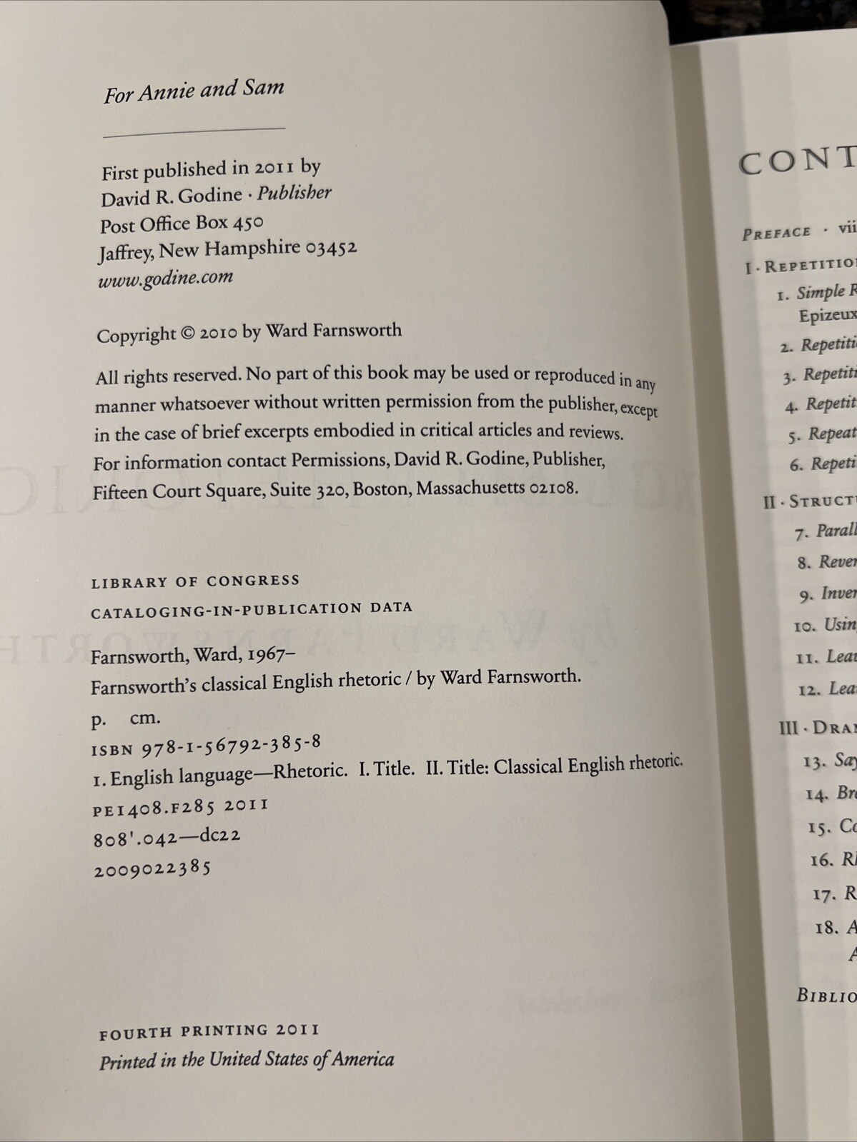 Farnsworth’s Classical English Rhetoric By Ward Farnsworth