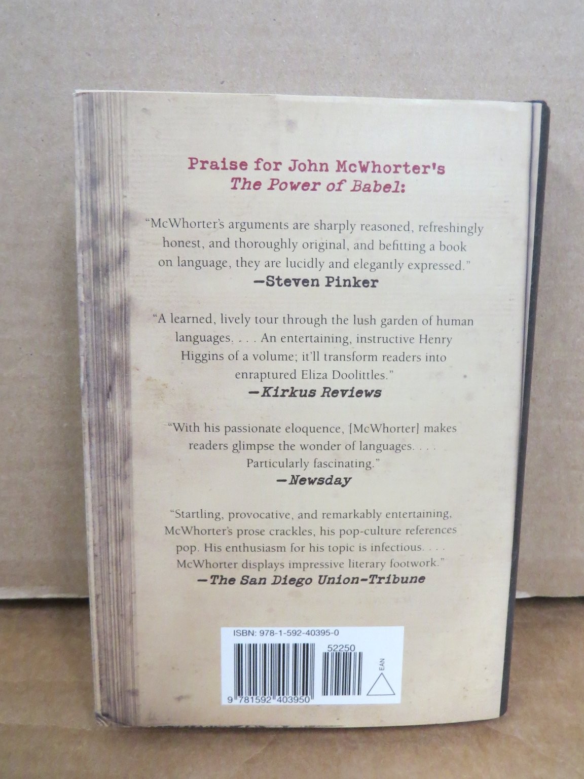 Our Magnificent Bastard Tongue John McWhorter 2008 1st Printing Gotham Books