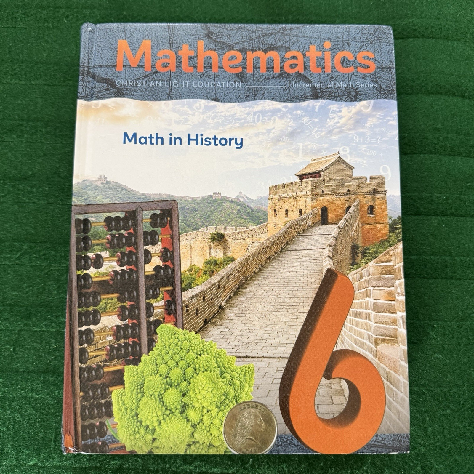 Christian Light Education Grade 6 Mathematics Math in History Hardcover CLE 📚