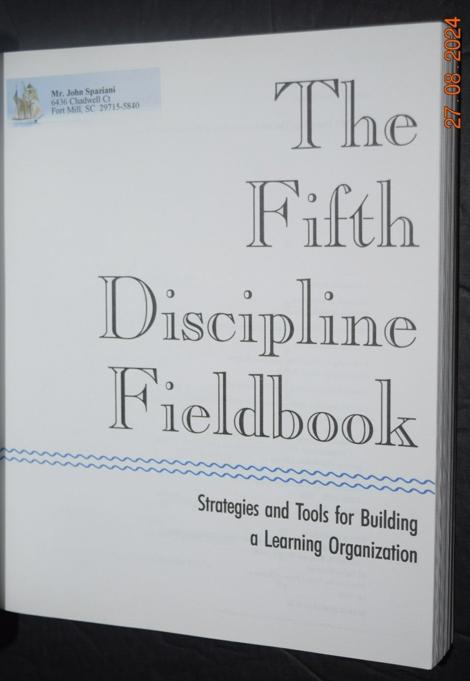 “THE FIFTH DISCIPLINE – Strategies n Tools,” Soft Cover Book, 590 Pages Like-New