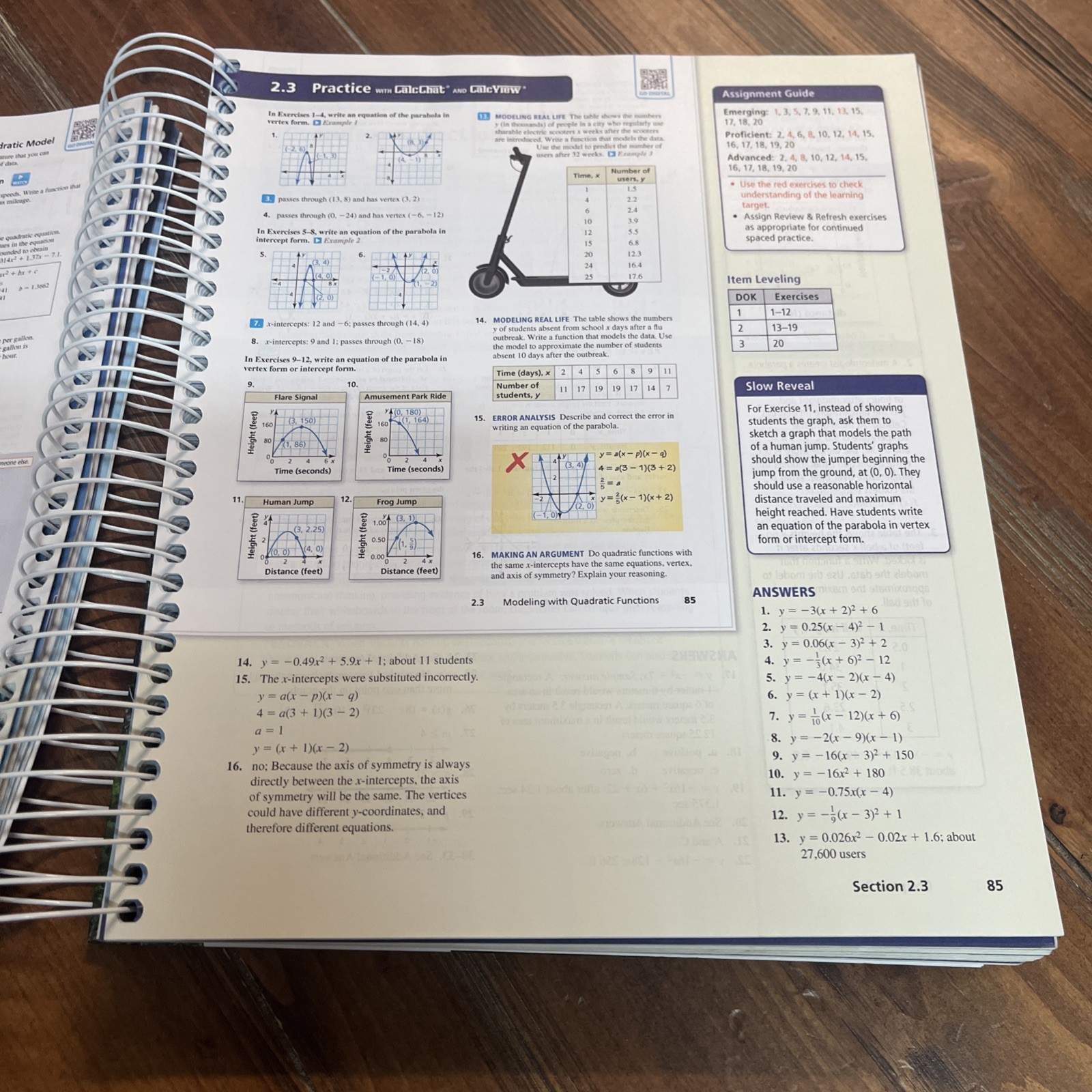 Tennessee Algebra 2 Teaching Edition CalcChat CalcView Ron Larson Laurie Boswell