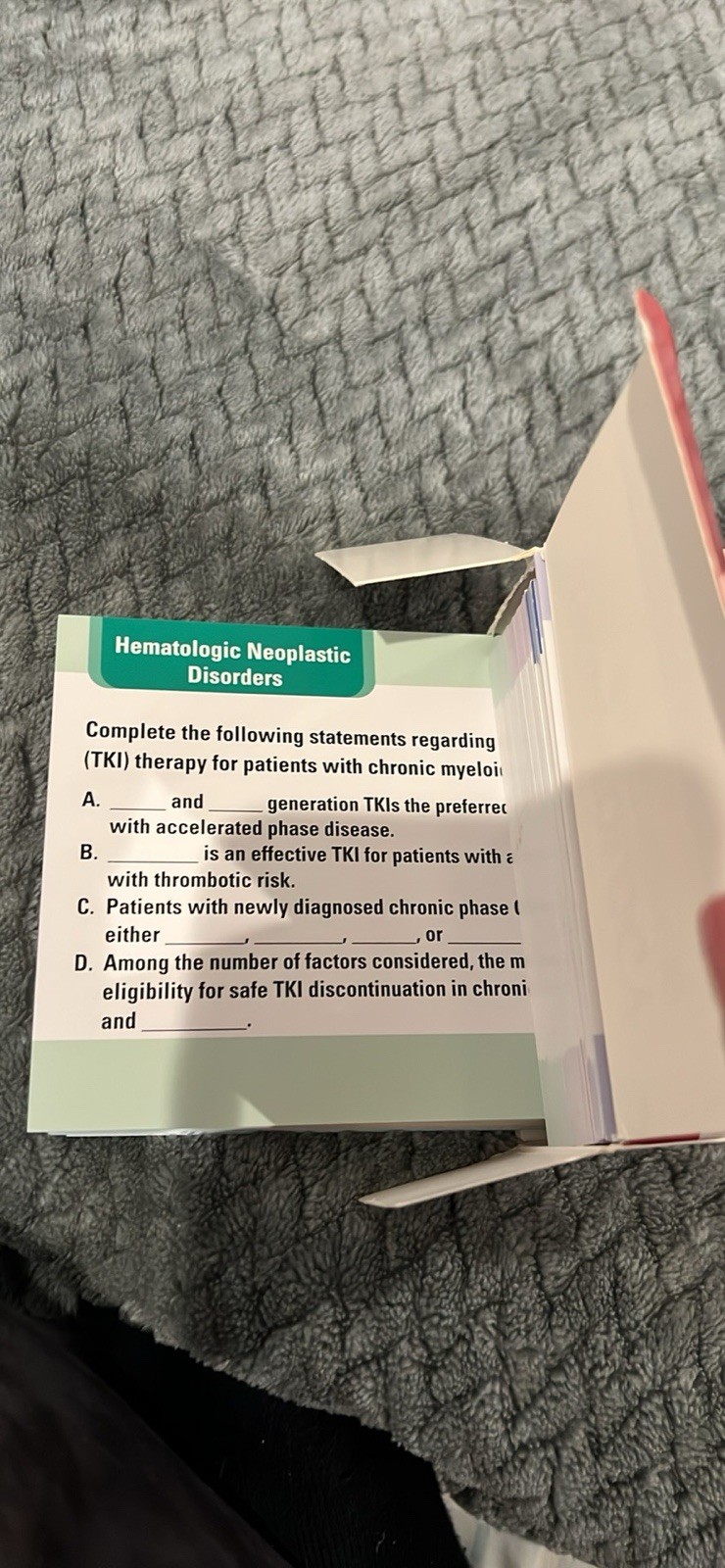 Oncology Rapid Review Flash Cards