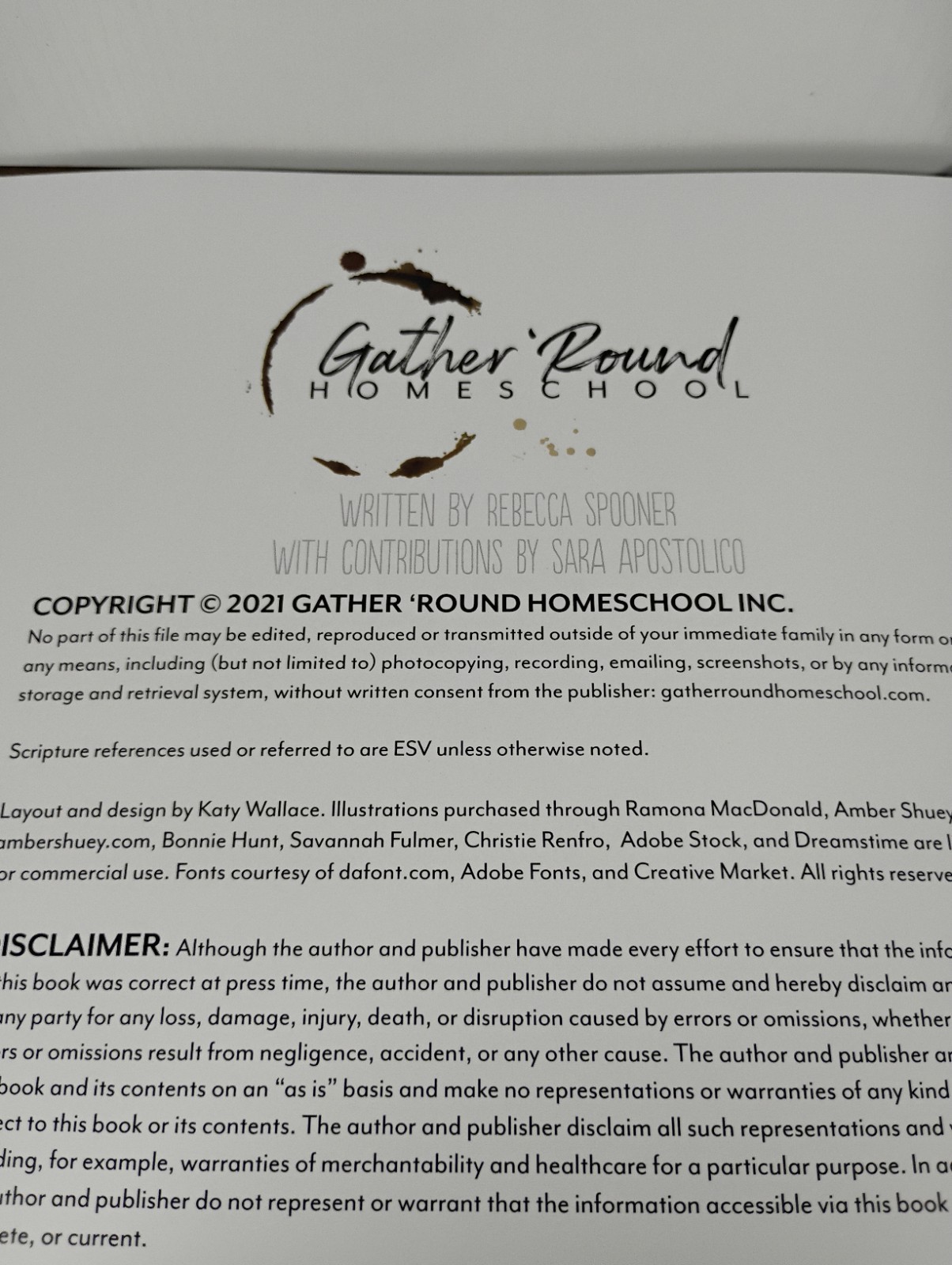 Gather Round Homeschool – US History 1 – A New World – Teacher’s Guide