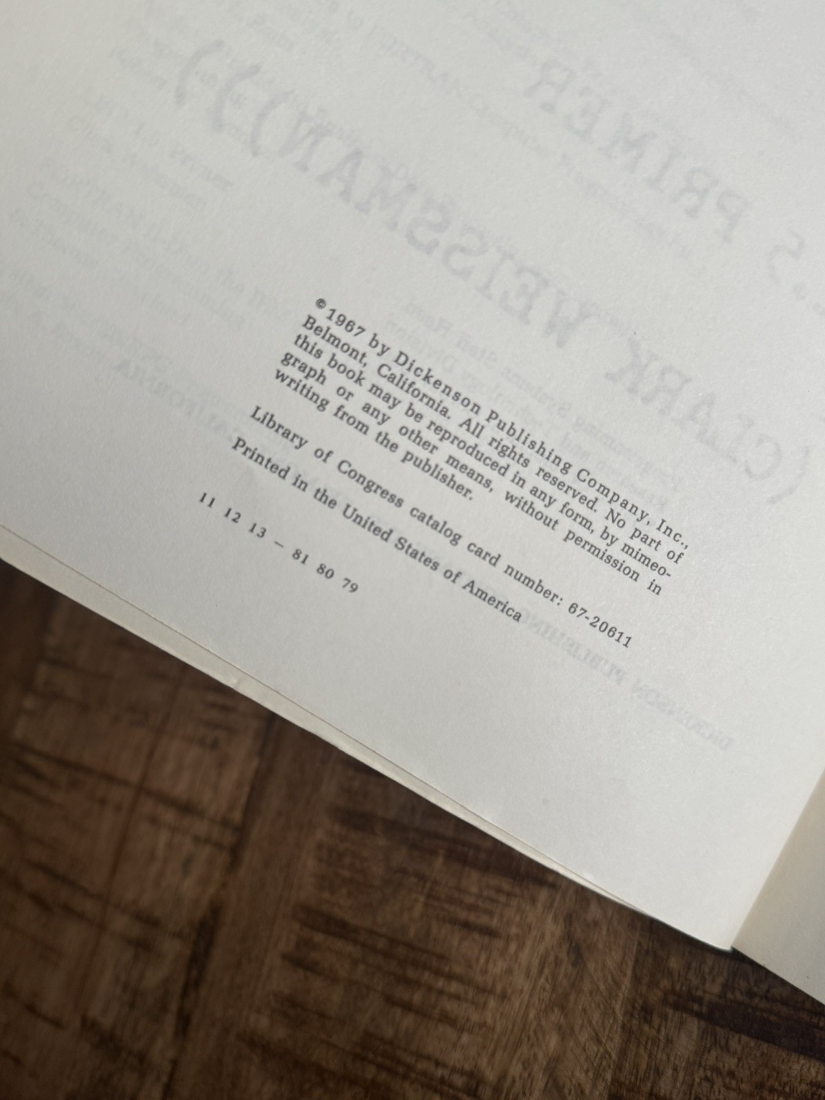 LISP 1.5 PRIMER by Clark Weissman (1967, SC)-Dickenson Series in Computer & Info