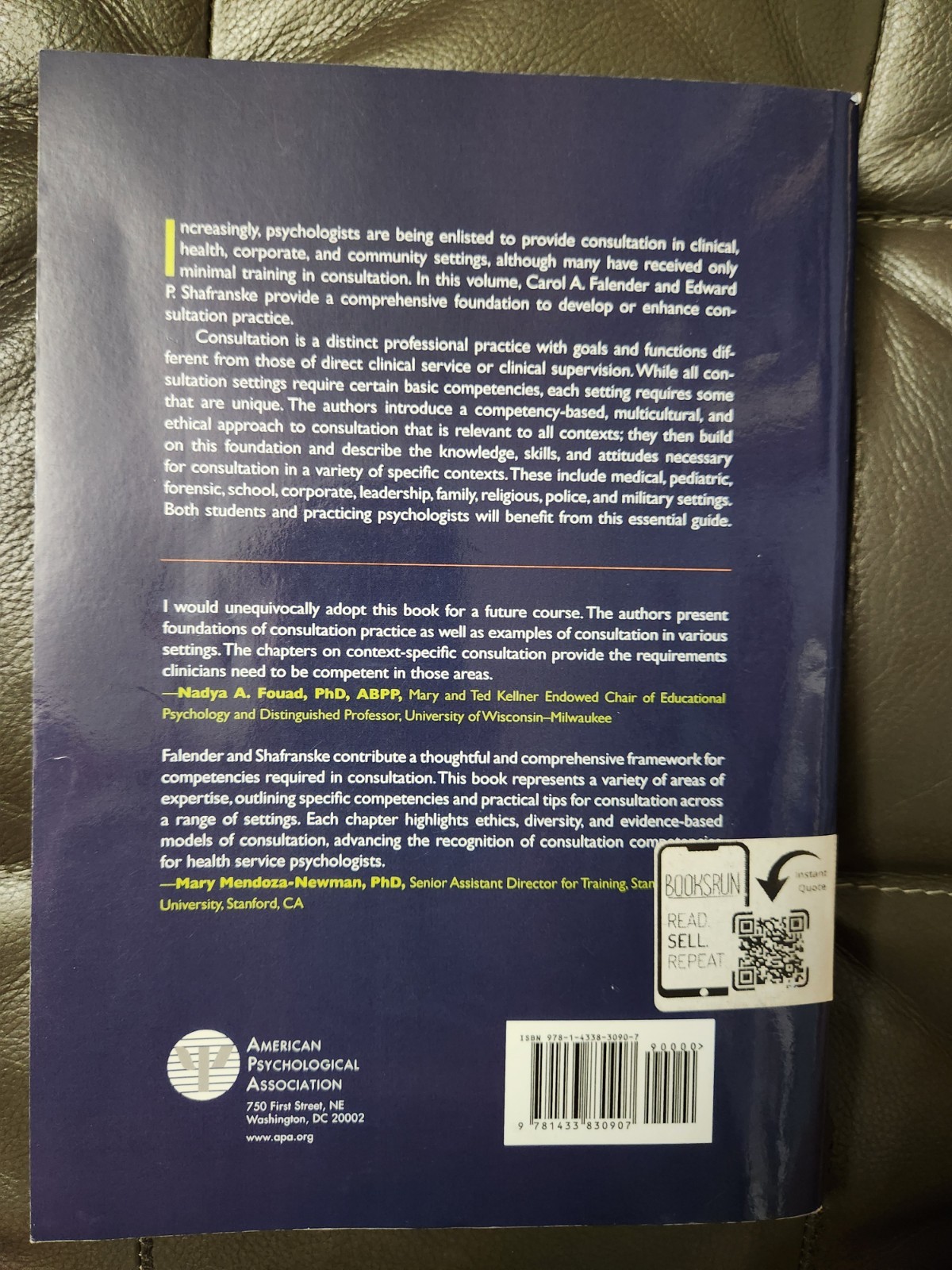 Consultation In Psychology By Falender and Shafranske
