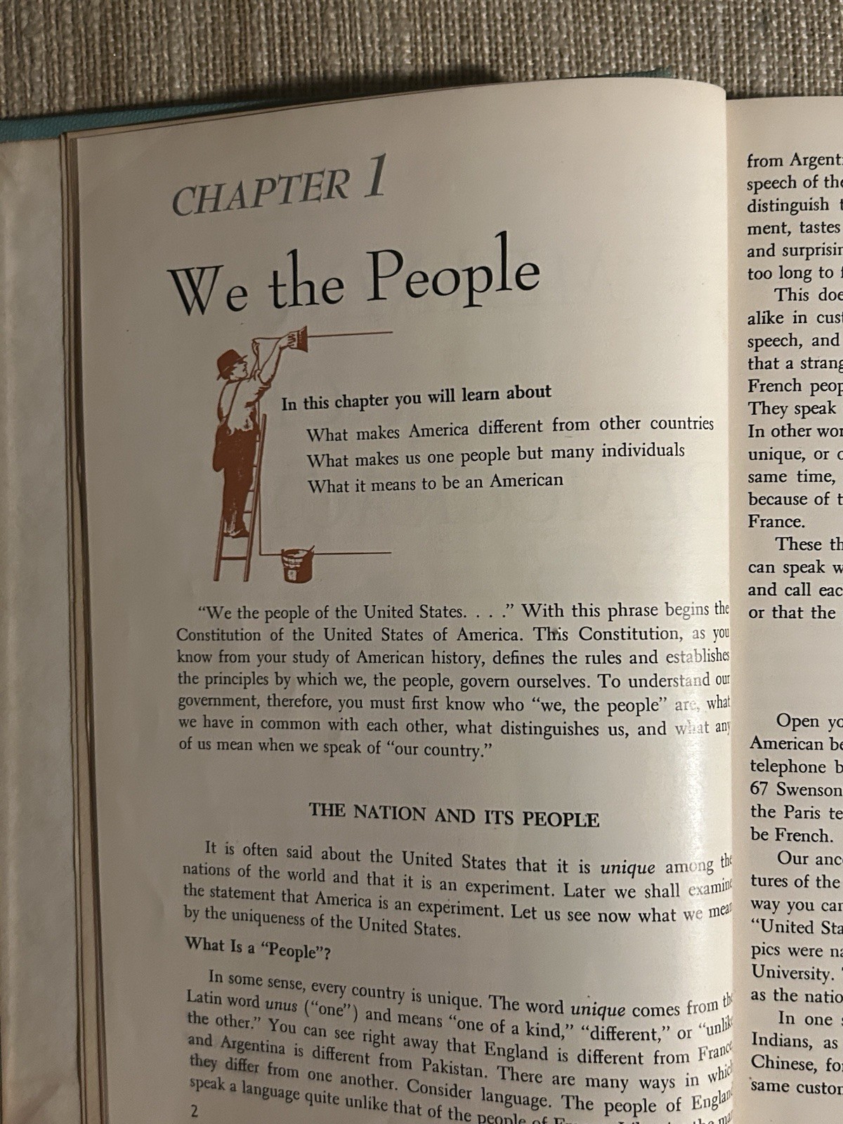 Vintage Civics Textbook ‘Government In Our Republic’ 1960’ Hardcover