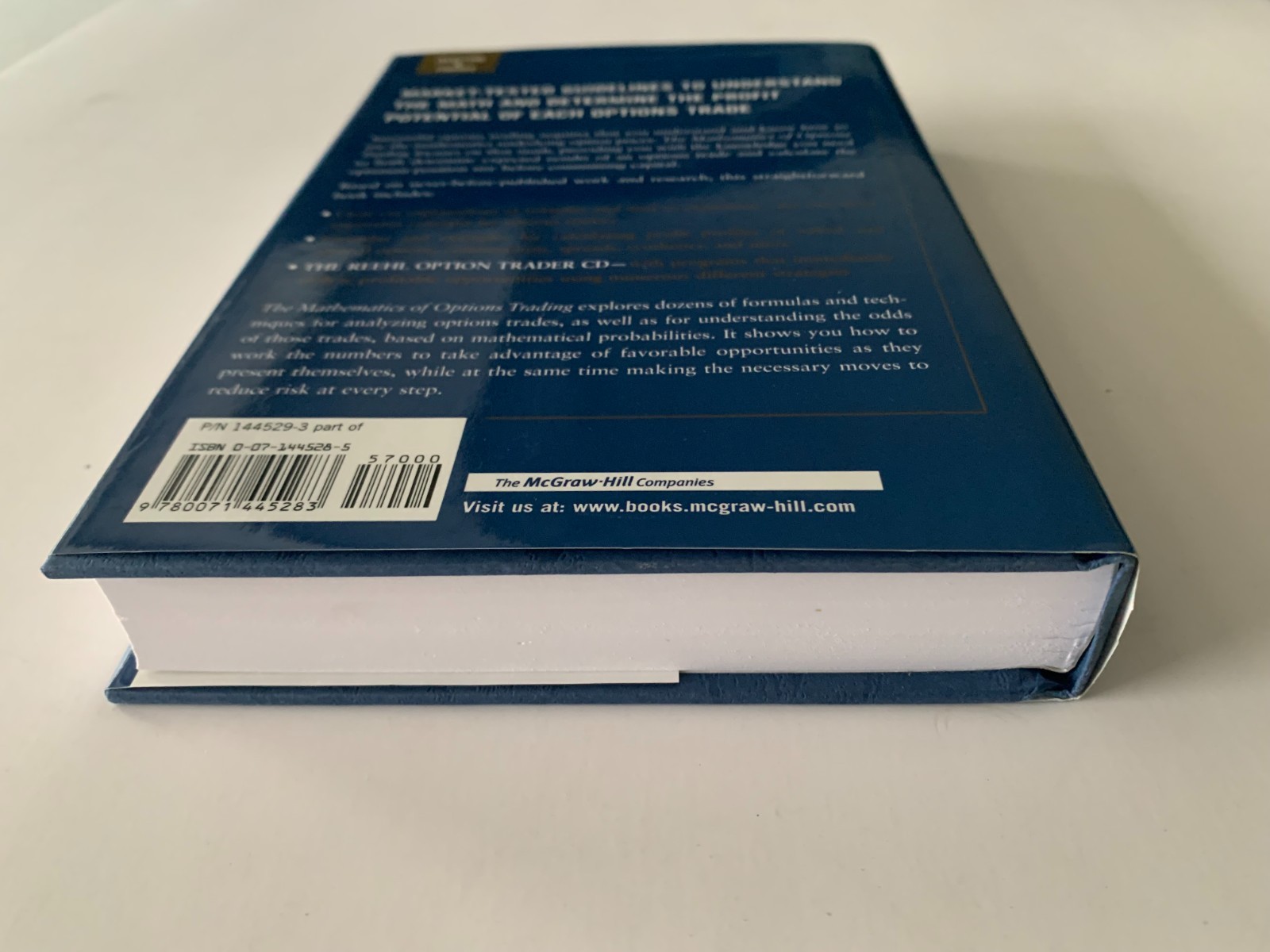 The Mathematics of Options Trading by C.B. Reehl + CD-ROM
