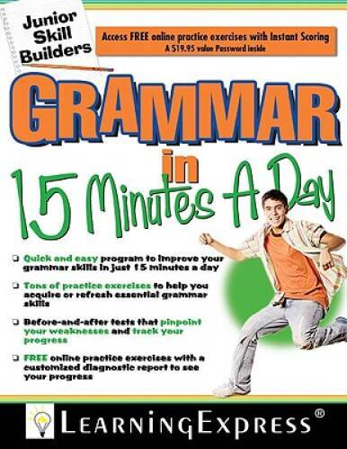 Grammar in 15 Minutes a Day: Junior Skill Buider – Paperback – GOOD