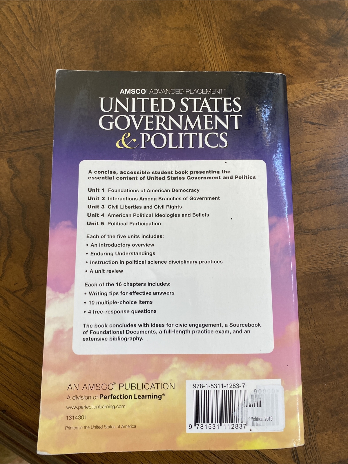 AMSCO Advanced Placement: United States Government and Politics, 2019 by Wolffor