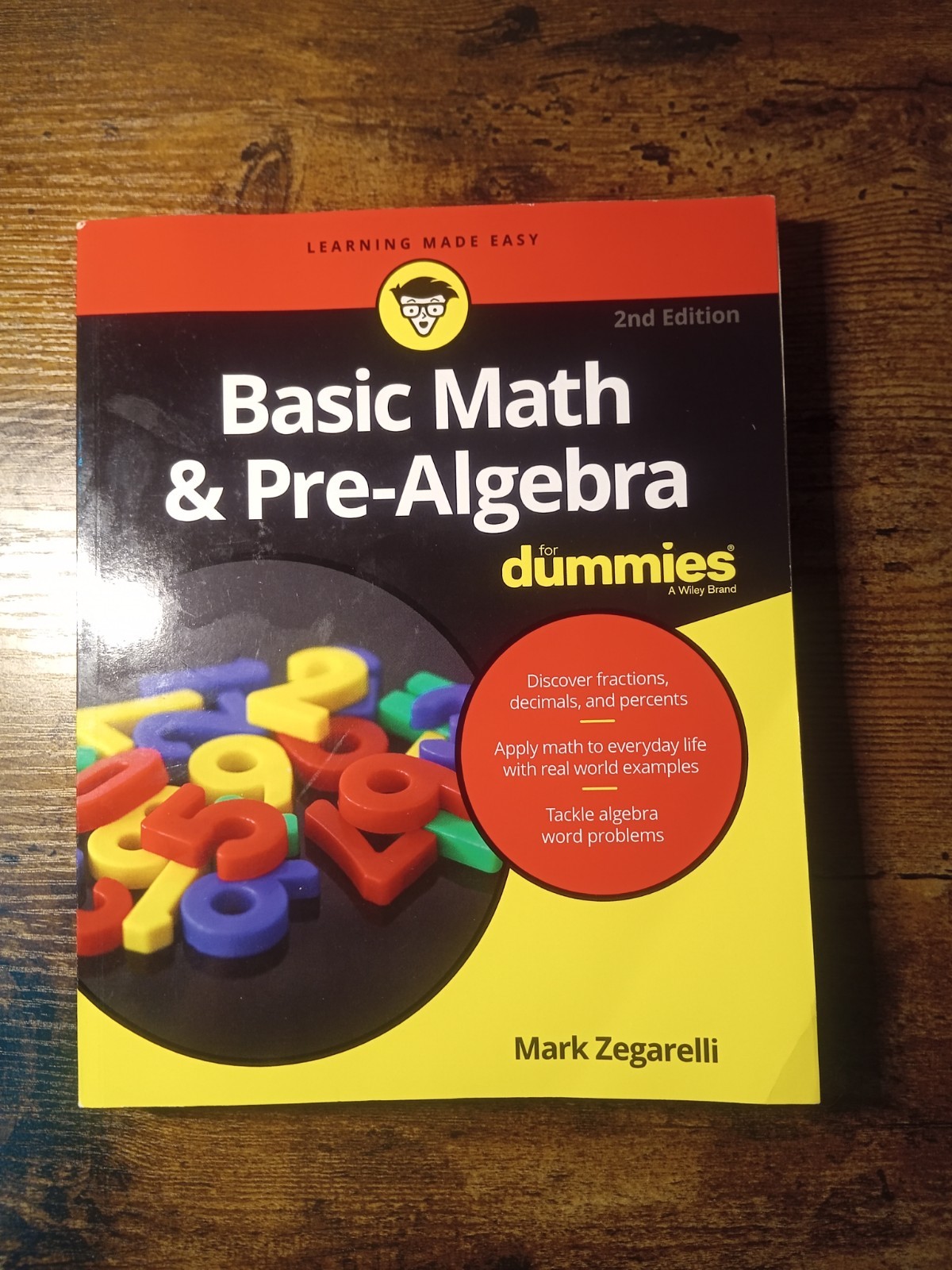 Basic Math & Pre Algebra for Dummies books & workbook lot of 3 paperback