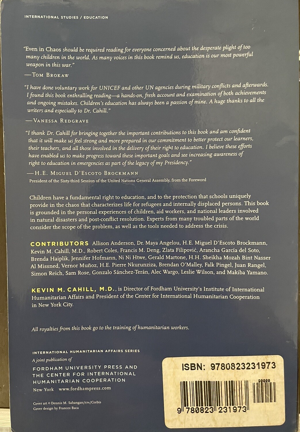 Even in Chaos: Education in Times Of Emergency, by Kevin M. Cahill (Trade PB)