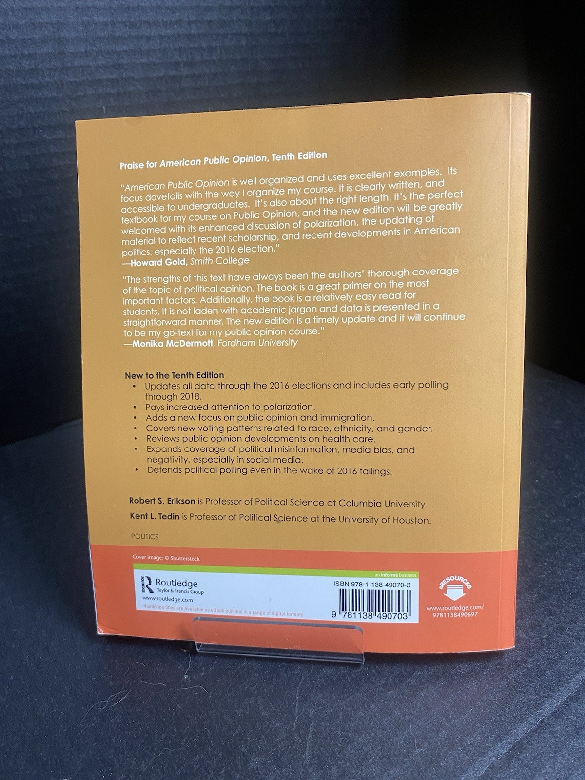 American Public Opinion: It’s Origin, Content And Impact 10 Ed, Erikson & Tedin