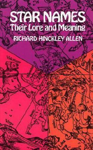 Star Names: Their Lore and Meaning – Paperback By Richard H. Allen – GOOD
