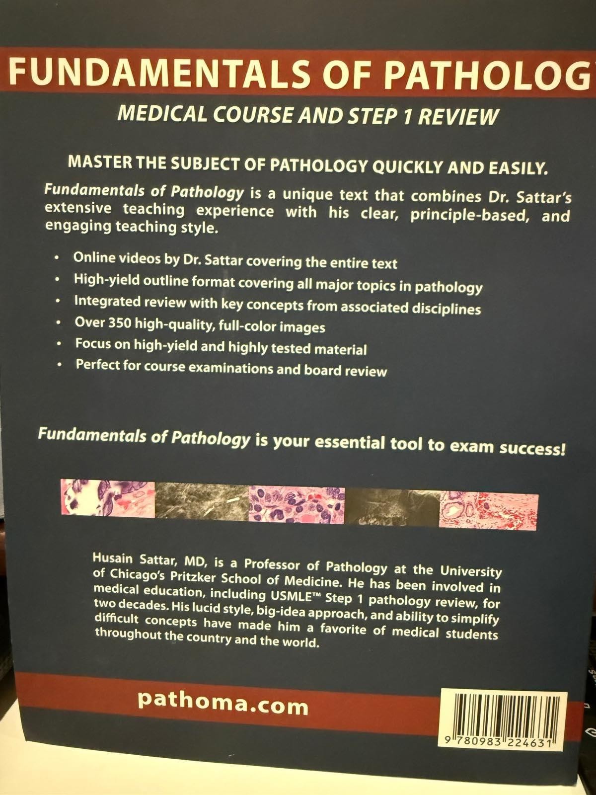Fundamentals of Pathology by Hussain A,sattar (pathoma 2017 paperback &videos) [