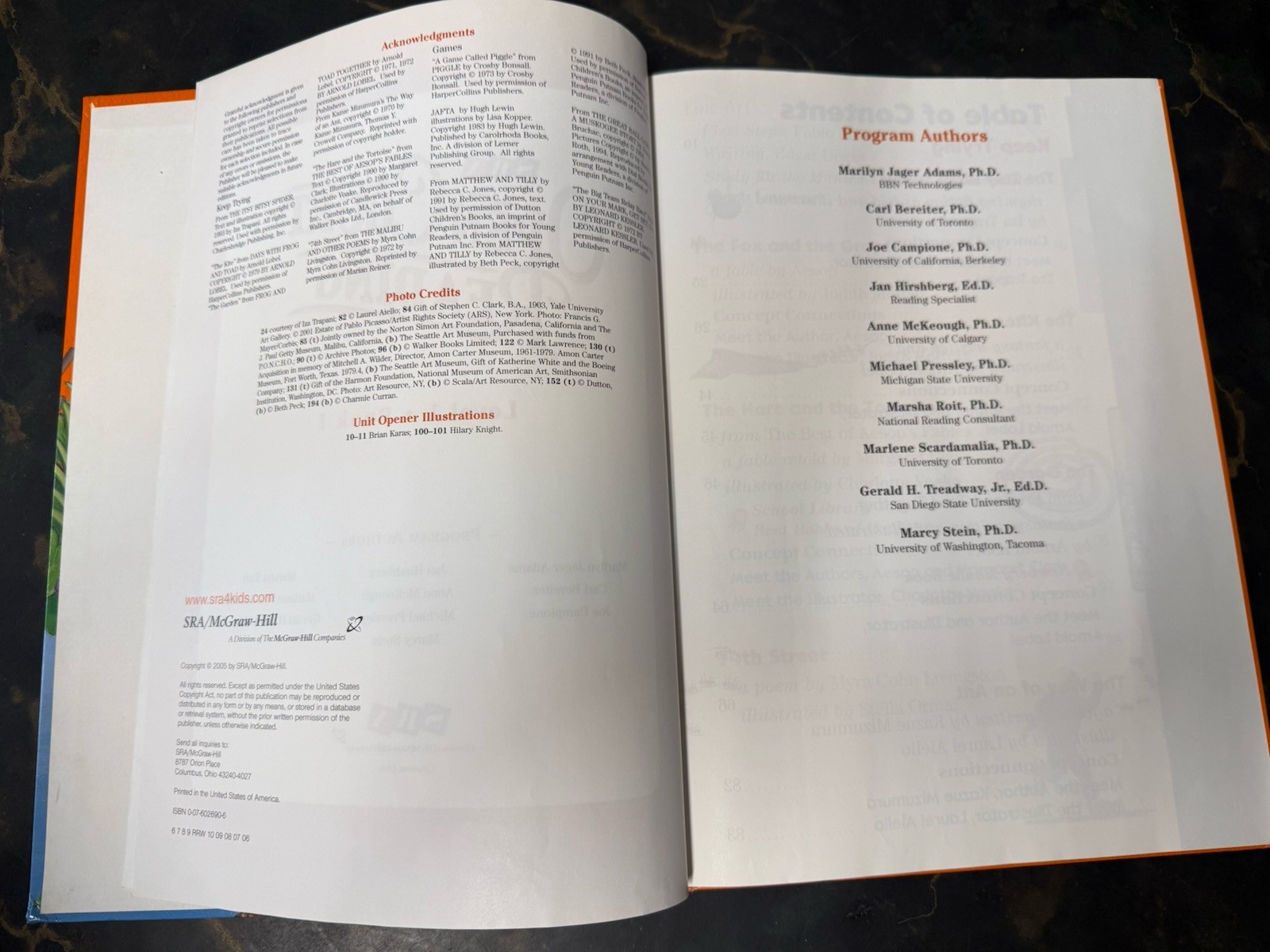 SRA Open Court Reading Level 1 Book 1 Hardcover Reading Comprehension
