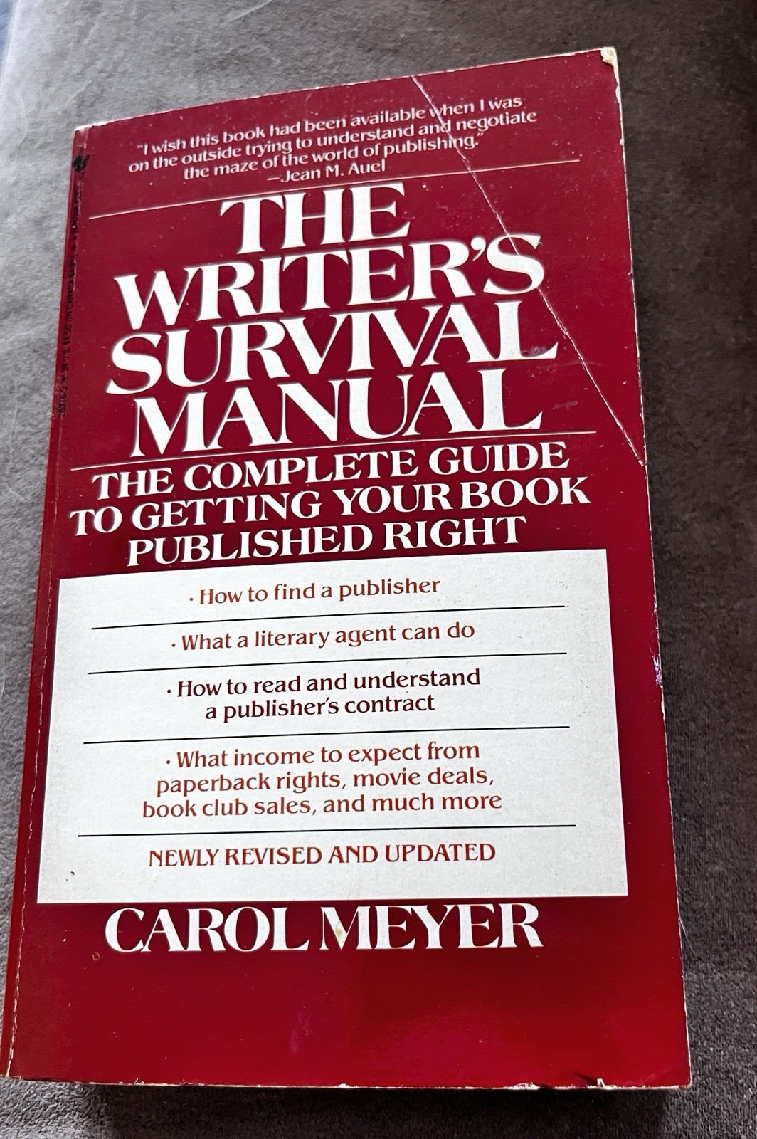 The Writer’s Survival Manual ~ Paperback book ~ 1982 ~ Carol Meyer