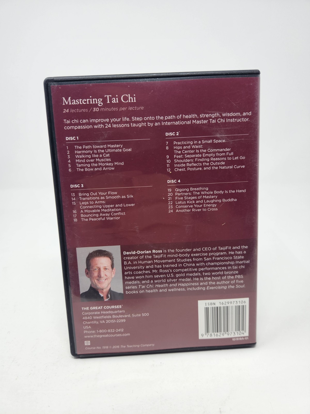 Great Courses Mastering Tai Chi 4-Disc DVD Set David-Dorian Ross Fitness