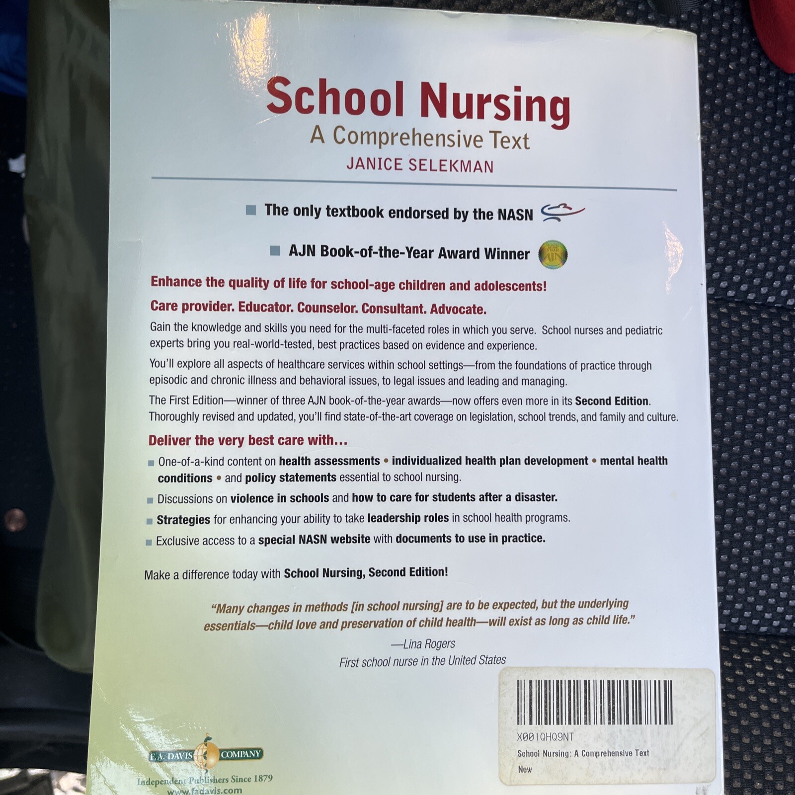 School Nursing : A Comprehensive Text by Janice Selekman (2012, Trade Paperback,