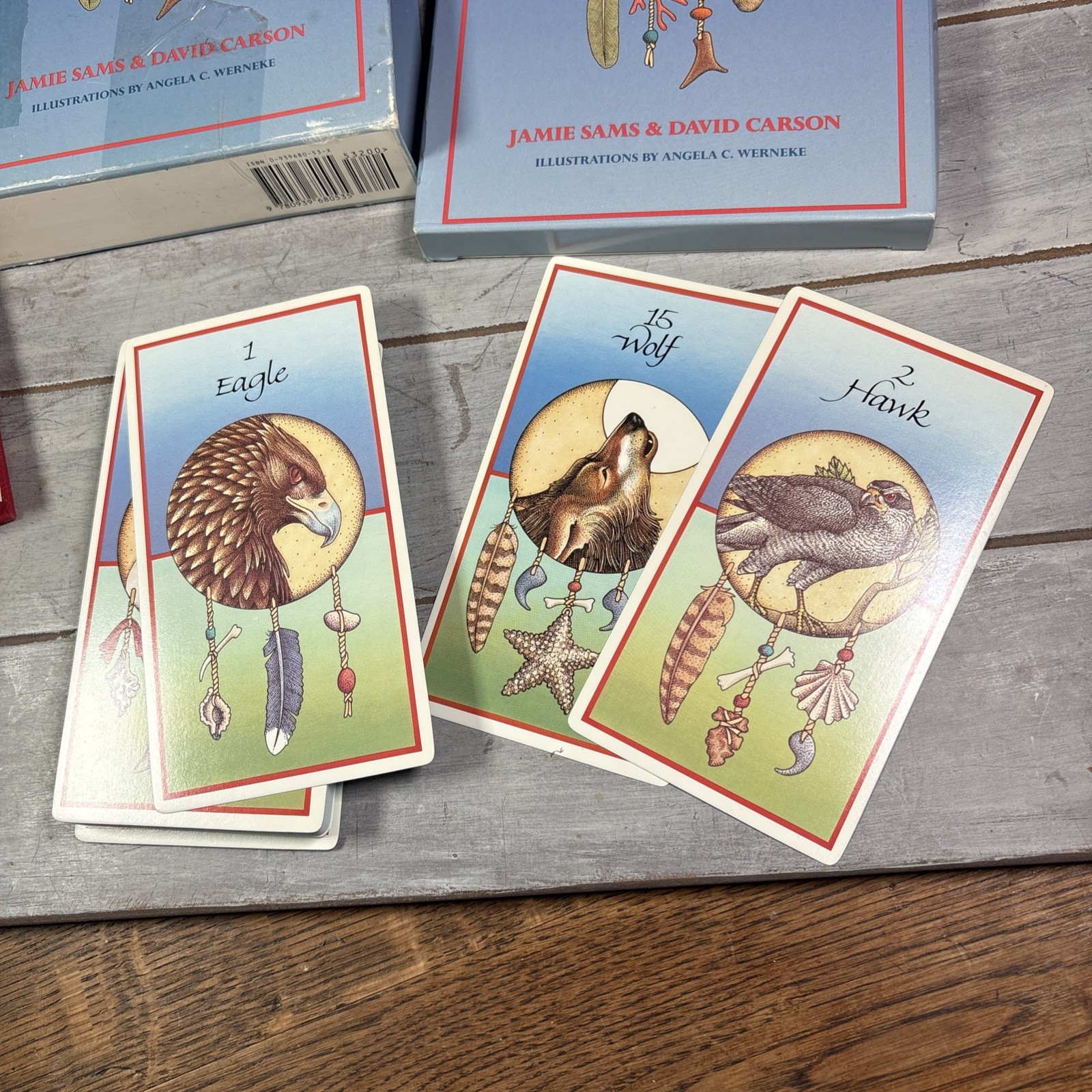 Medicine Cards Book & Card Deck SET by David Carson and Jamie Sams Revised 1988