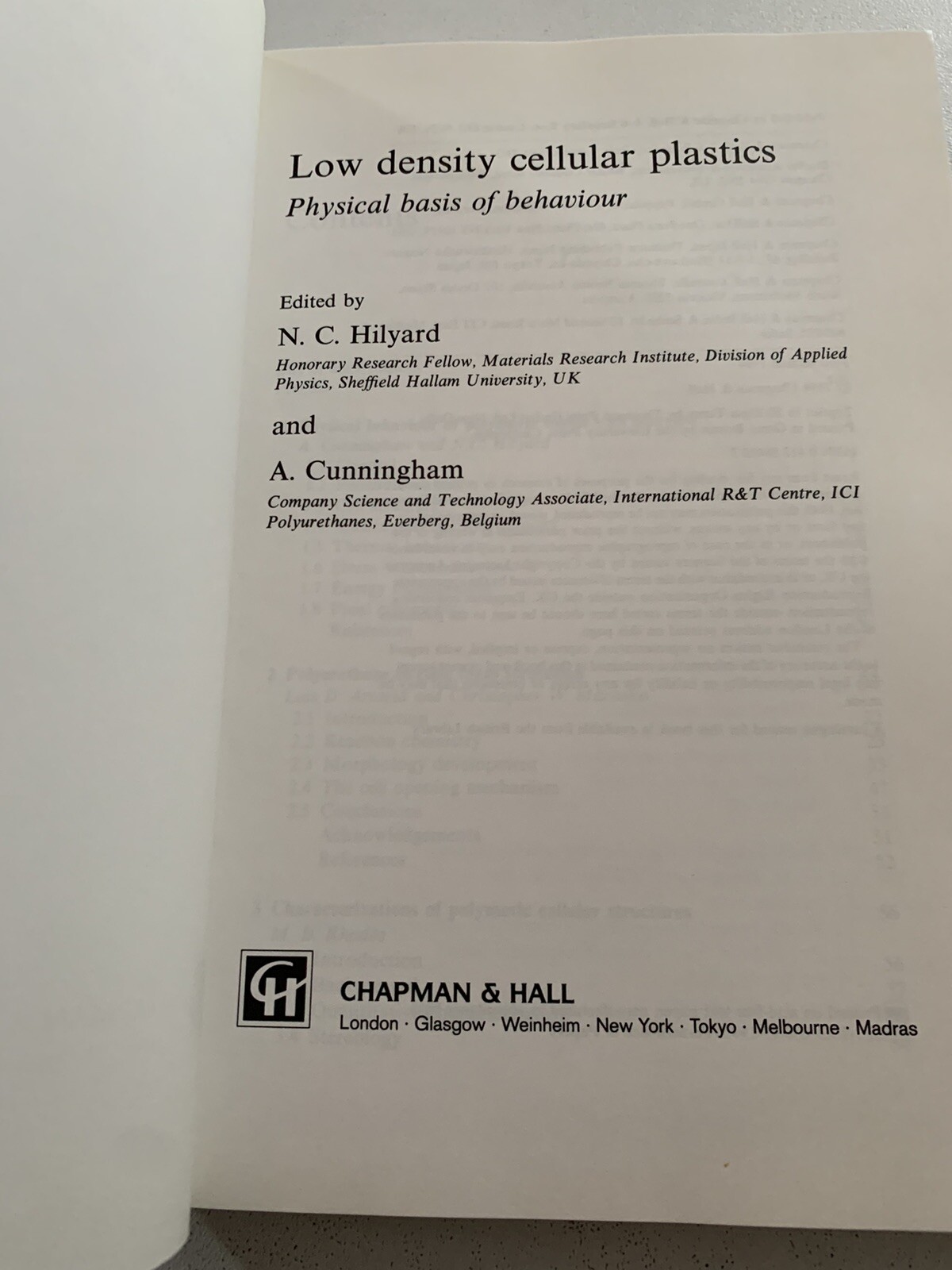 Low Density Cellular Plastics – Physical Basis Of Behaviour- Hardcover-Brand New