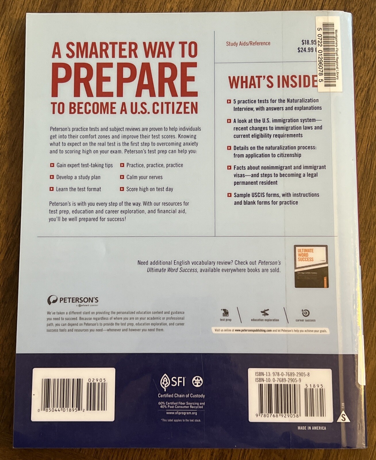 How to Become a U. S. Citizen Paperback Peterson’s 5th Edition
