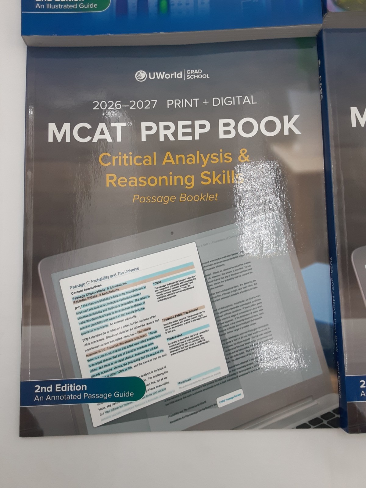2026-2027 MCAT Prep Books 2nd Ed Lot of 4 – CARS (2), Chemistry, Biology Unused