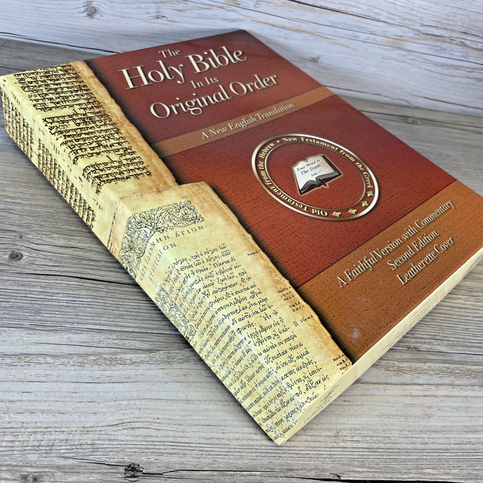 Holy Bible In Its Original Order A Faithful Version Commentary 2nd Leatherette