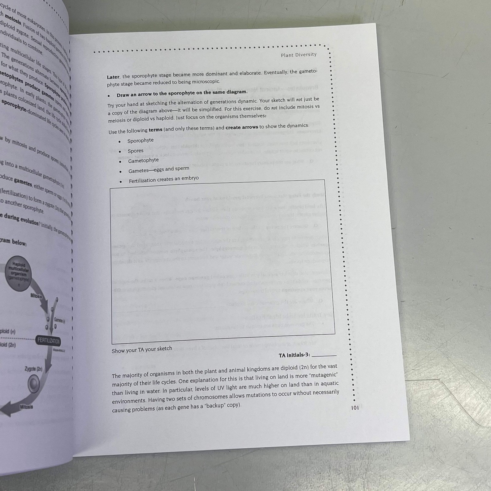 BIOLOGY 106 Organism Biology Spiral Laboratory Manual By Hayden Mcneil 7412-9