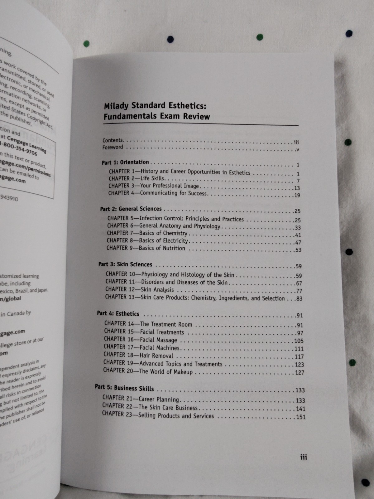 Milady Standard Esthetics Fundamental Lot (3) Textbook Workbook Exam Review ST46