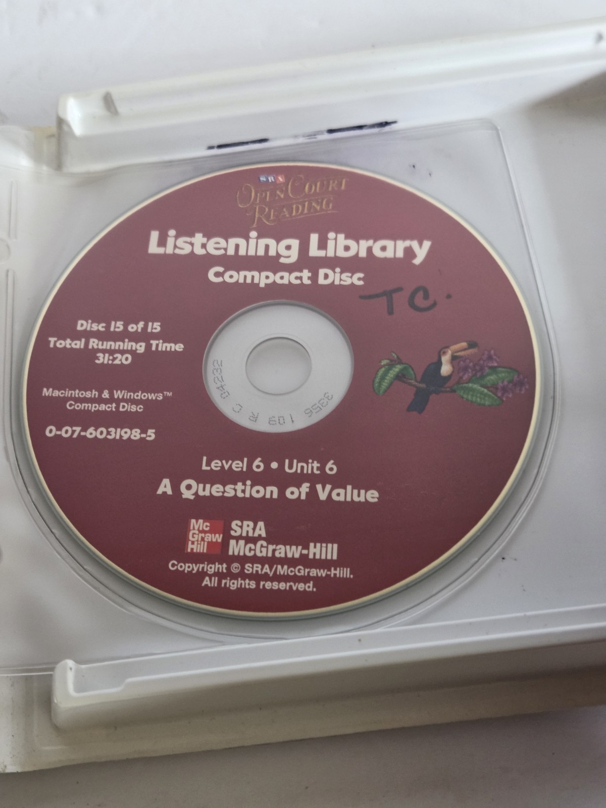 SRA Open Court Reading Preschool Level K Compact Discs Listening Library Level 6