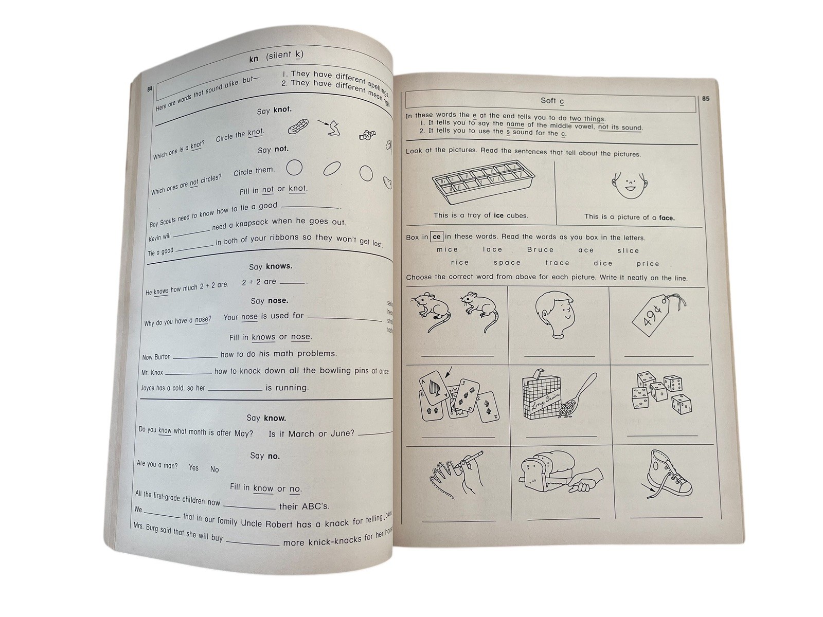 VTG 90s COVE Phonics Vowel Digraphs Letter Patterns Part 2 Workbook NOS