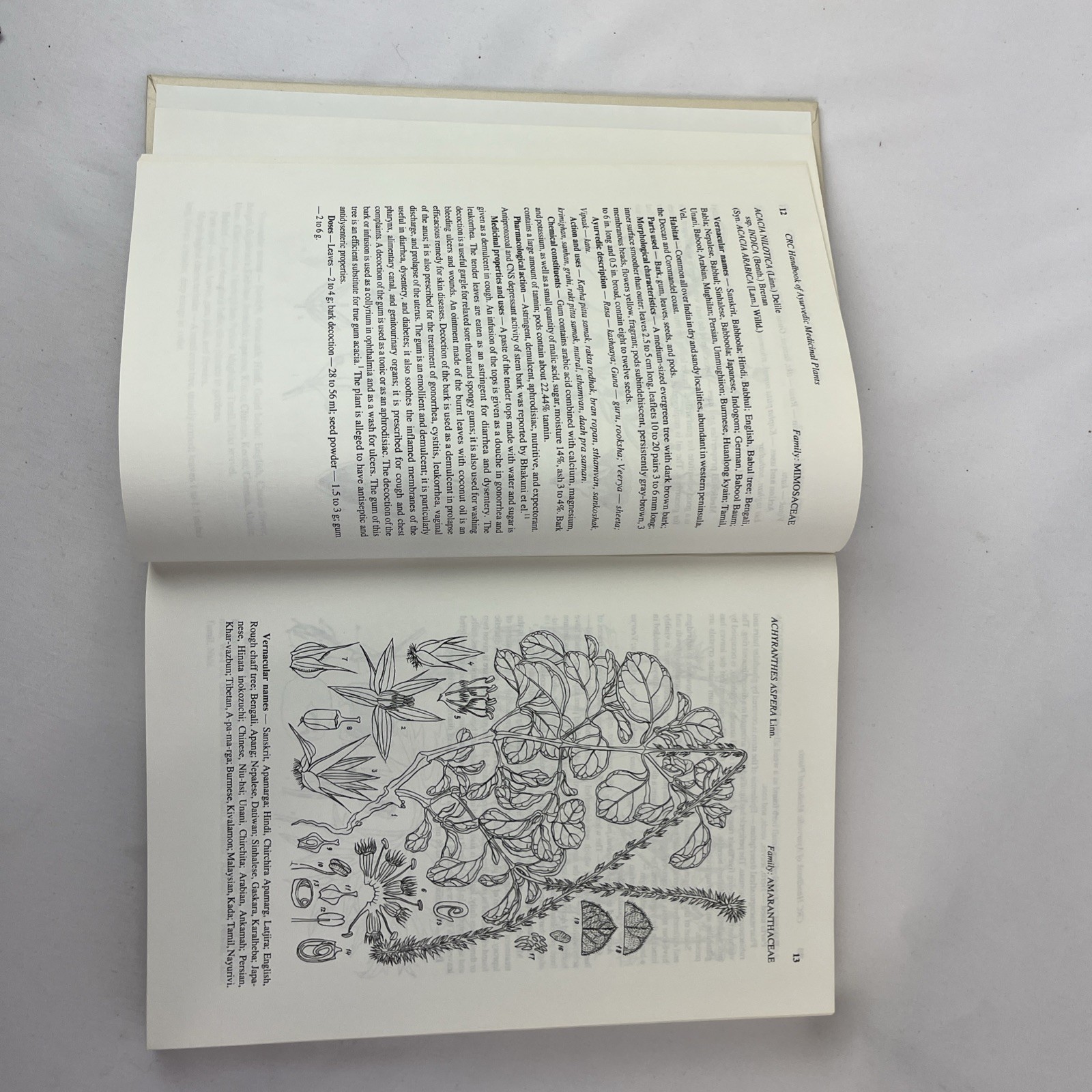 CRC HANDBOOK OF AYURVEDIC MEDICINAL PLANTS By L. D. Kapoor – Hardcover EXCELLENT