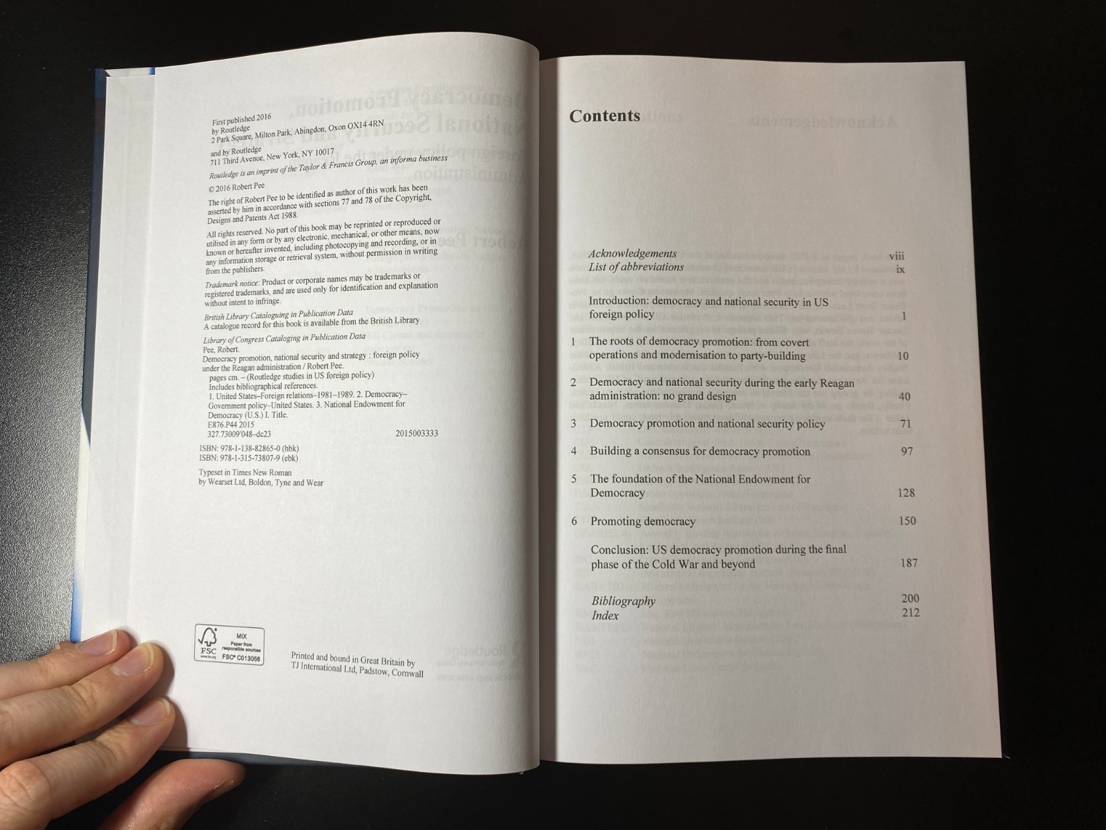 Democracy Promotion, National Security & Strategy (2016) Routledge HB EX-LIB