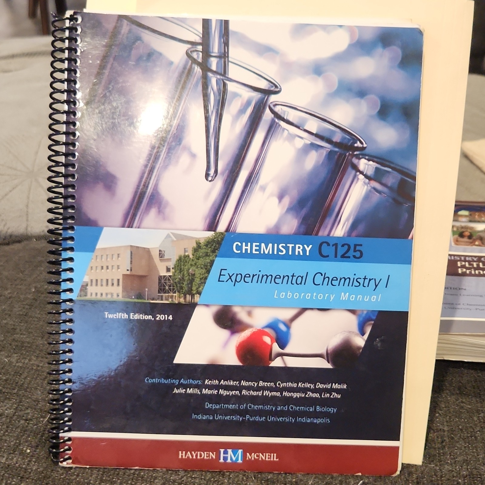 Hayden-McNeil Chemistry C125 Twelfth Edition Laboratory Manual 2014 Ring Bound